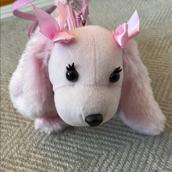 NWT Poochie & Co. Pink Plush Dog Purse - Picture 4 of 7
